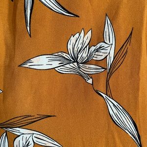 Yellow floral dress with pockets